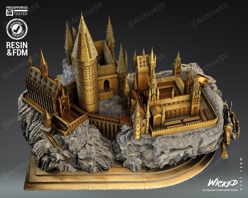 Detailed harry potter hogwarts - detailed,
